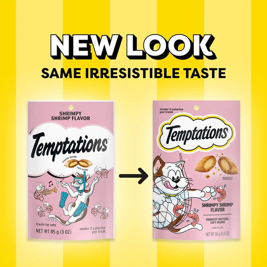 Temptations Classic Crunchy Cat Treats, Shrimpy Shrimp, 3 oz, 12 pk