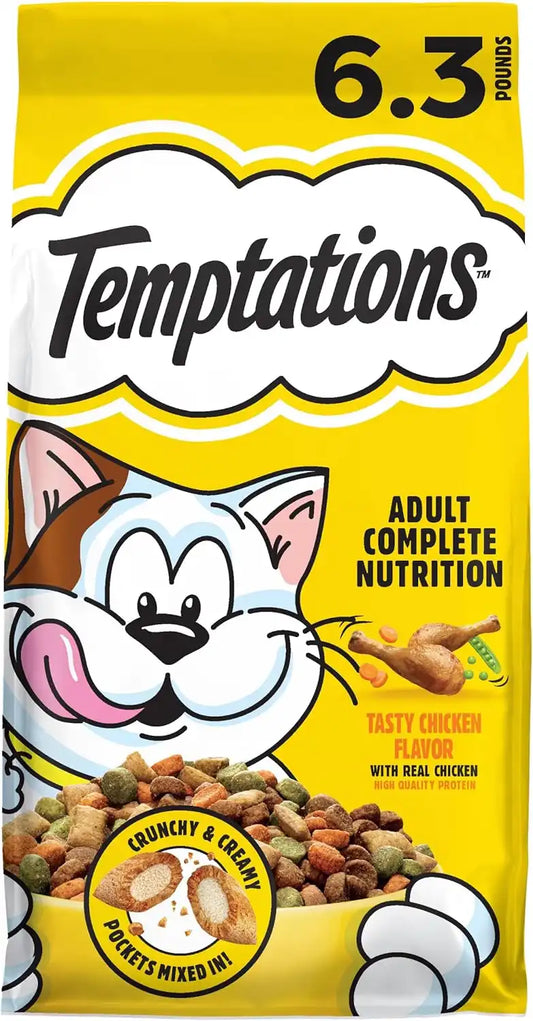 Temptations Tasty Chicken Flavor Adult Dry Cat Food, 6.3 lb. Bag