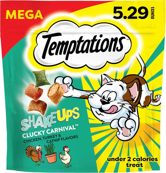 Temptations ShakeUps Crunchy Cat Treats, Clucky Carnival, 5.29 oz