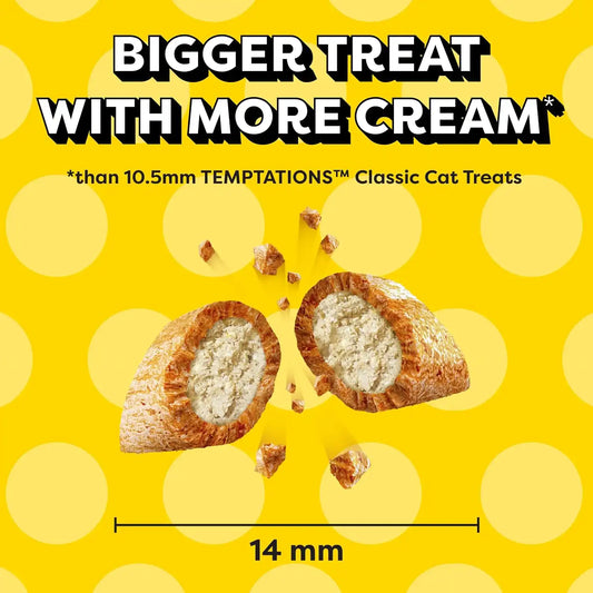 Temptations Jumbo Stuff Crunchy & Soft Cat Treats, Chicken, 14 oz